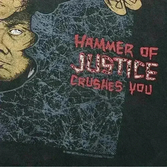 Metallica 1994 …And Justice For All Rare Vintage Grail T-shirt - Picture 4 of 9